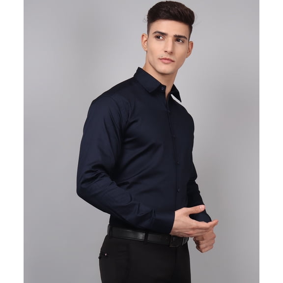Exclusive TryBuy Premium Navy Blue Casual/Formal Shirt for Men