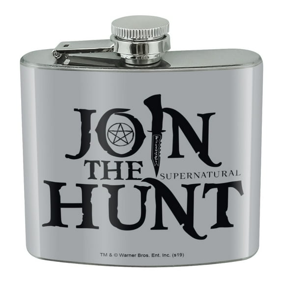 Supernatural Join the Hunt Stainless Steel 5oz Hip Drink Kidney Flask