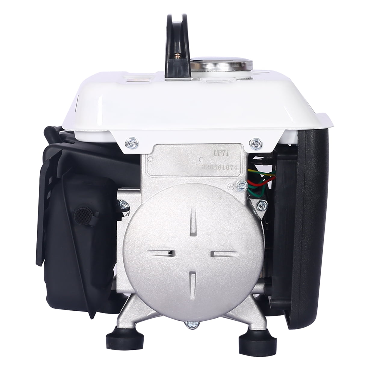 Gas & Oil Mix Portable Generator, 900-Watt 71cc Tri Fuel Gasoline Propane Natural Gas Portable 12V Generator with Remote Reset, Ideal for Home Backup Power, White