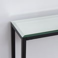 thumbnail image 2 of SEI Furniture Darrin 56" Glass Top Console Table in Black, 2 of 5
