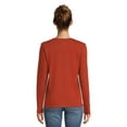 thumbnail image 3 of Time and Tru Women's Core Tee with Long Sleeves, Sizes S-3XL, 3 of 5