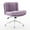 Violet, variant on PORKISS Vanity Chair Makeup Chair, Home Office Chair, Ergonomic Desk Chair with Soft Faux Alpaca, Adjustable Swivel Task Computer Chair with Wheels, Cream