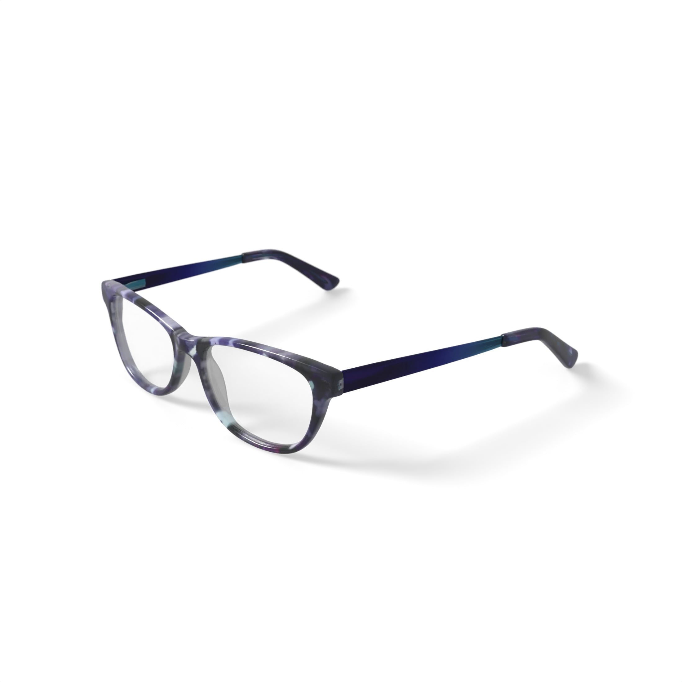 Walmart Youth FM16078 Square Prescription Eyeglasses with Case, Purple