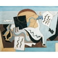 thumbnail image 3 of Louis Marcoussis 18x15 Black Modern Framed Museum Art Print Titled - La Colombe Stabbed (1927), 3 of 5
