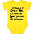 thumbnail image 3 of Inktastic Gorgeous Like My Godmother Girls Baby Bodysuit, 3 of 5