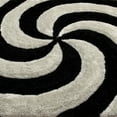 thumbnail image 7 of Allstar Grey Shaggy Area Rug with 3D Spiral Design. Contemporary Formal Casual Hand Tufted (5' x 7'), 7 of 7