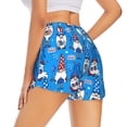thumbnail image 3 of Disketp Gnomes in USA Print Women's Shorts Workout Shorts for Athletic Gym Running Shorts with Phone Pockets Small, 3 of 8