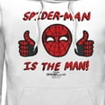thumbnail image 2 of Men's Marvel Spider-Man: No Way Home The Man  Pull Over Hoodie White 2X Large, 2 of 4