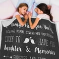 thumbnail image 6 of PAVILIA Best Friend Blanket, Friendship Gifts for Women Birthday Soul Sister Long Distance Bestie, Soft Cozy Sherpa Throw Blanket with Sentimental Thoughtful Quotes, BFF Stuff Gift Idea, Gray, 6 of 7