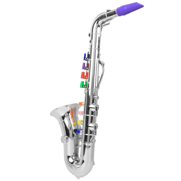 Instrumento musical para niños, saxofón de plástico para niños, mini saxofón de plástico de alto rendimiento