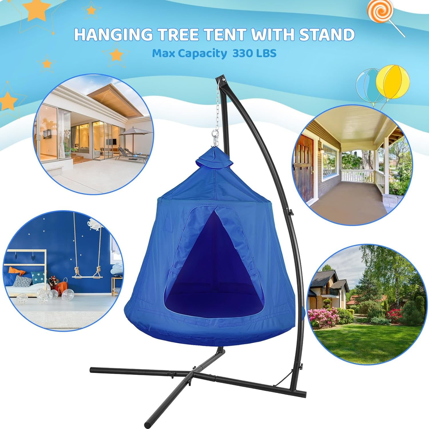 Hanging tree pod with stand hotsell