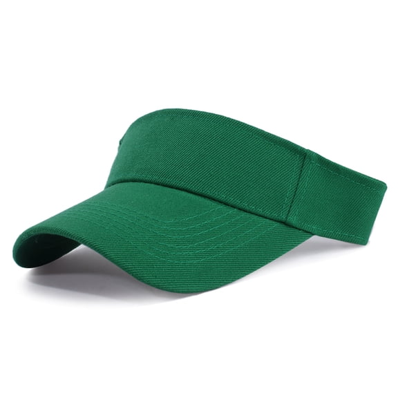 Adjustable Sport Sun Visor Hat for Men and Women, Breathable Open Top Running Cap for Tennis, Golf, and Outdoor Activities Dark Green
