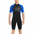 thumbnail image 1 of Combinaison de Plongée 2mm Haute Efficacité Anti-Froid Bonne Élasticité Maillots de Bain Respirants Protection Solaire Forte Réduit la Résistance à L'Eau Combinaison Homme Bleu L, 1 of 1