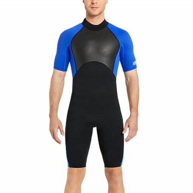 Combinaison de Plongée 2mm Haute Efficacité Anti-Froid Bonne Élasticité Maillots de Bain Respirants Protection Solaire Forte Réduit la Résistance à L'Eau Combinaison Homme Bleu L