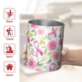 thumbnail image 5 of 12oz Coffee Tumblers Pink Breast Cancer and Pioneer Flower Stainless Steel Vacuum Insulated Travel Tumbler Coffee Cups Mug with Lid and Straw with Cleaning Brush for Cold & Hot Drinks, 5 of 5