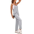 thumbnail image 5 of Coduop Women Sleeveless Jumpsuit Long Playsuit Spaghetti Strap Bodysuit Outfit Suspender Playwear, 5 of 9