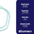 thumbnail image 4 of The Bead Chest Mint Green Tube Natural Wood Beads (7x5mm): Organic Eco-Friendly Wooden Bead Strand for DIY Jewelry, Crafts, Necklace and Bracelet Making, 4 of 4