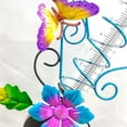 thumbnail image 3 of Indicador De Lluvia Solar Luz Al Aire Libre Con Energía Solar Led Iluminado Metal Flor De Mariposa Indicador De Lluvia Estaca De Jardín Speravity HA035788-00, 3 of 6