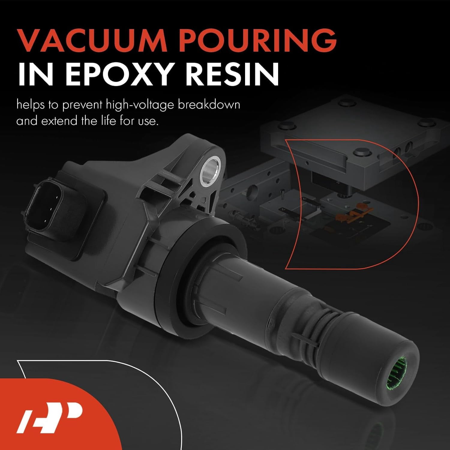 A-Premium Ignition Coil Pack Compatible with Acura ILX 2013-2015 Honda Civic 2012-2015 HR-V 1.8L 2.0L 2016-2019 Front 4-PC