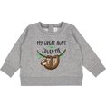 thumbnail image 2 of Inktastic My Great Aunt Loves Me Cute Sloth and Baby Baby Sweatshirt, 2 of 4