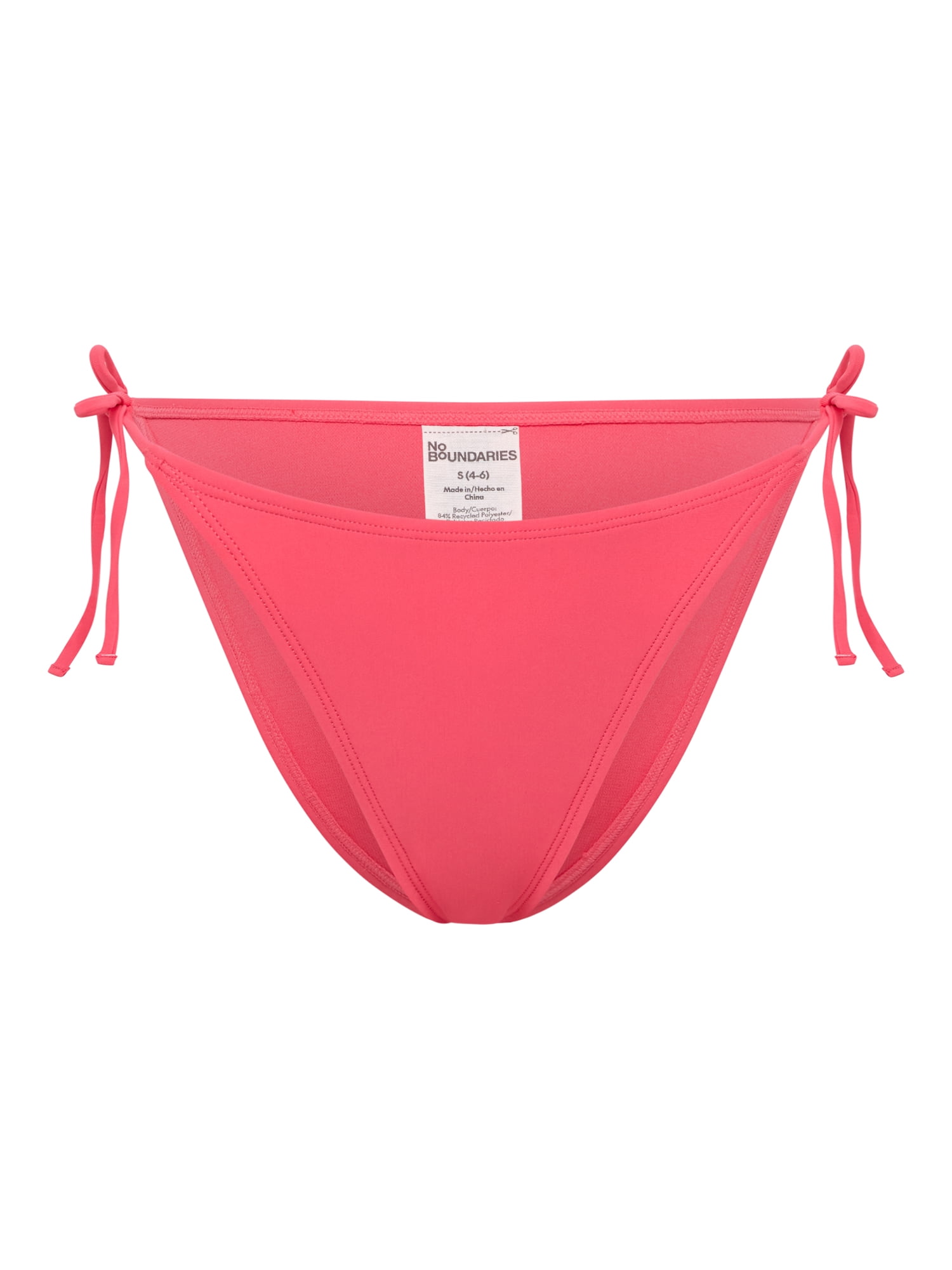 No Boundaries Women's Beachy Bloom High Leg String Bottom, Sizes XXS-XXL