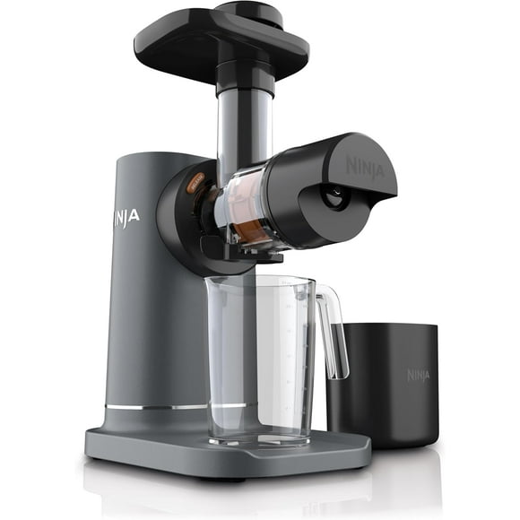 Ninja Cold Press Juicer, NeverClog Powerful Compact Slow Juicer with Total Pulp Control, XL Pulp Container and Juice Jug, Easy to Clean, JC151C Open Box