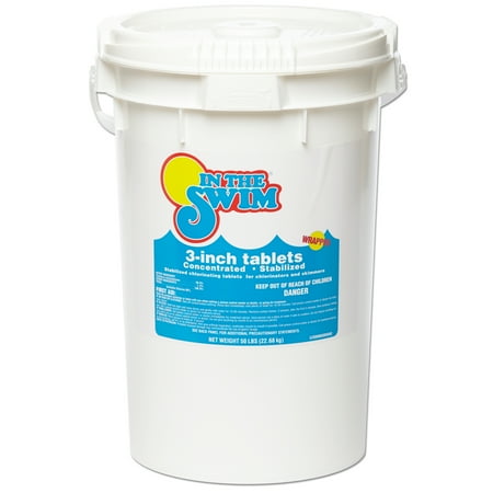 3 Inch Swimming Pool Chlorine Tablets 50 Pounds By In the