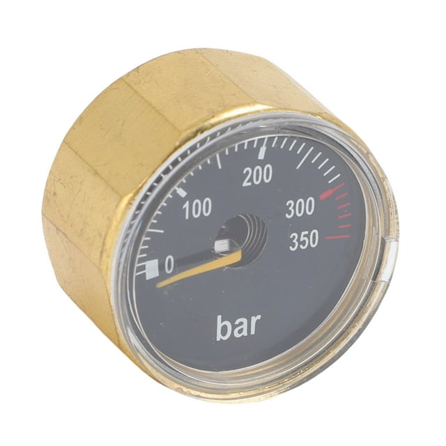Medidor de Presión de Aire del Tanque CO2, Impermeabilizante de la Vida útil de 350 bares Medidor de Presión de Aire M10x1 MoviNo a Prueba de Choque para el TANQUE DE AIRE
