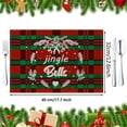 thumbnail image 3 of teapwant Christmas Placemat Cotton Linen Tablecloth Thermal Mat Kitchen Table Mat, 3 of 4
