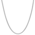 thumbnail image 4 of 2mm Solid .925 Sterling Silver Round Snake Chain Necklace, 26 inches, 4 of 7