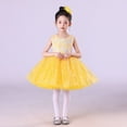 thumbnail image 2 of WMQPNNS Girl's Birthday Dress Yellow Dress for Age 9-10 Years Kids Sleeveless Sequin Tutu Dress Flower Girl Dress Party Wedding Pageant Dress Gown Dresses, 2 of 9