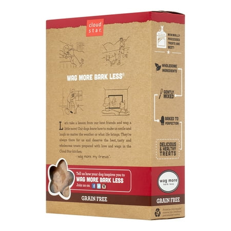 UPC: 0693804780003 | Cloud Star Wag More Bark Less Oven Baked Biscuits Grain-Free Pumpkin Dry Dog Treat  14 oz