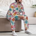 thumbnail image 7 of Sikiie Easter Egg Mens Pajama Set, Soft Warm Long Sleeve Sleepwear, Cozy Button-Down Pjs for Men-Medium, 7 of 7