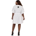 thumbnail image 2 of HAPPY BAY Women's Loungewear Solid Casual Relaxed Caftan Knee Length Cover Up Dresses for Women 2X-3X Floral, White, 2 of 2