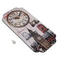 thumbnail image 2 of European Retro Rectangular Wall Clock, Accurate Pointer, Small Noise, Easy Wall Hanging, MDF Material, Noble Decoration, Suitable for Bedrooms, Living Rooms, Study Rooms, and, 2 of 8