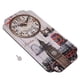 thumbnail image 1 of Reloj de pared retro europeo NikouMX rectangular para el hogar, 1 of 8