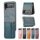 thumbnail image 1 of Compatible con Samsung Galaxy Z Flip 3 Funda con 4 tarjeteros Ultra Thin Pu Leather Anti-scratch Funda protectora para mujeres,black Aespa kaili Sencillez, 1 of 4