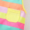thumbnail image 6 of Big Girls Clothes 7T Girls Outfits 8T Girls Sleeveless Stripe Top Shorts 2PCS Girls Summer Clothing Set Yellow, 6 of 8