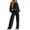 Black, variant on Admvng Travel Outfits for Women 2 Piece Sets Fall and Winter Casual Long Sleeved Sweater Trousers Two-piece Suit, Size S-2XL