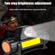 thumbnail image 4 of 2 unidades de faros recargables, faro LED superbrillante y ligero, haz ajustable, lámpara de cabeza de ángulo y correa, faro impermeable compatible con Afortunado Sencillez, 4 of 5