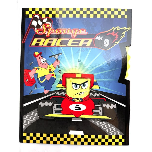 spongebob card binder Spongebob Squarepants Sponge Racer Folder w/Rotating Face Wheel