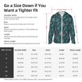 thumbnail image 5 of Fuzoiu Vintage Floral Print Unisex Sun Protection Hoodie,UPF 50+ Light Jacket,Full Zip Sun Protection Hoodie,Long Sleeve Sun Shirts,for Outdoor Activities-Medium, 5 of 7