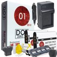thumbnail image 1 of 2x DOT-01 Brand 1500 mAh Replacement Olympus LI-50B Batteries and Charger for Olympus VR-350 Digital Camera and Olympus LI50B Accessory Bundle, 1 of 1