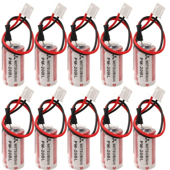 10pcs Maxell ER3 3.6V Battery with plug for Mitsubishi PM-20BL F940 PLC Battery