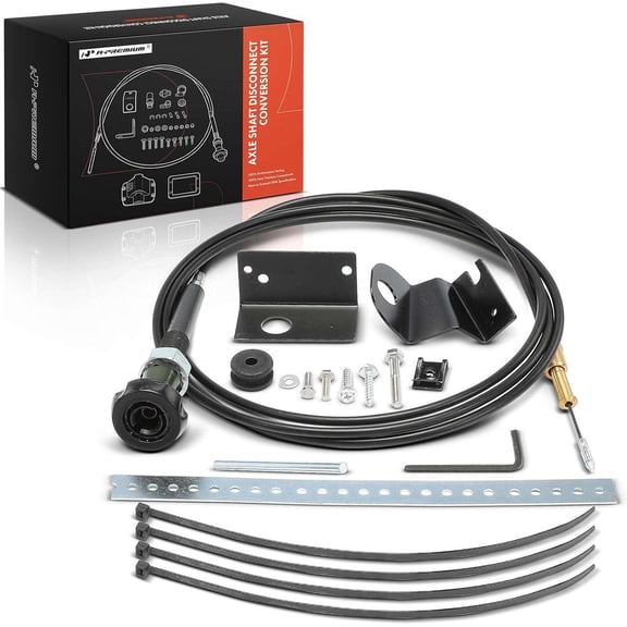 A-Premium Axle Shaft Disconnect Conversion Differential Cable Lock Kit Compatible with Chevrolet S10 1983-2003, S10 Blazer 1983-1994 & GMC S15 1983-1990, S15 Jimmy 1983-1991, Sonoma, Jimmy, 4WD