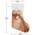 thumbnail image 2 of Orange Marble Christmas Stockings, Christmas Presonalized Large Stocking Sock, Set of 2 Xmas Party Winter Decor Candy Bag Family Holiday Gift, 17.7 Inch, 2 of 7