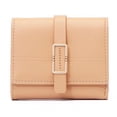 thumbnail image 1 of Cartera corta de verano para mujer, billetera pequeña coreana de color sólido con hebilla fresca y plegable para mujer, 1 of 6