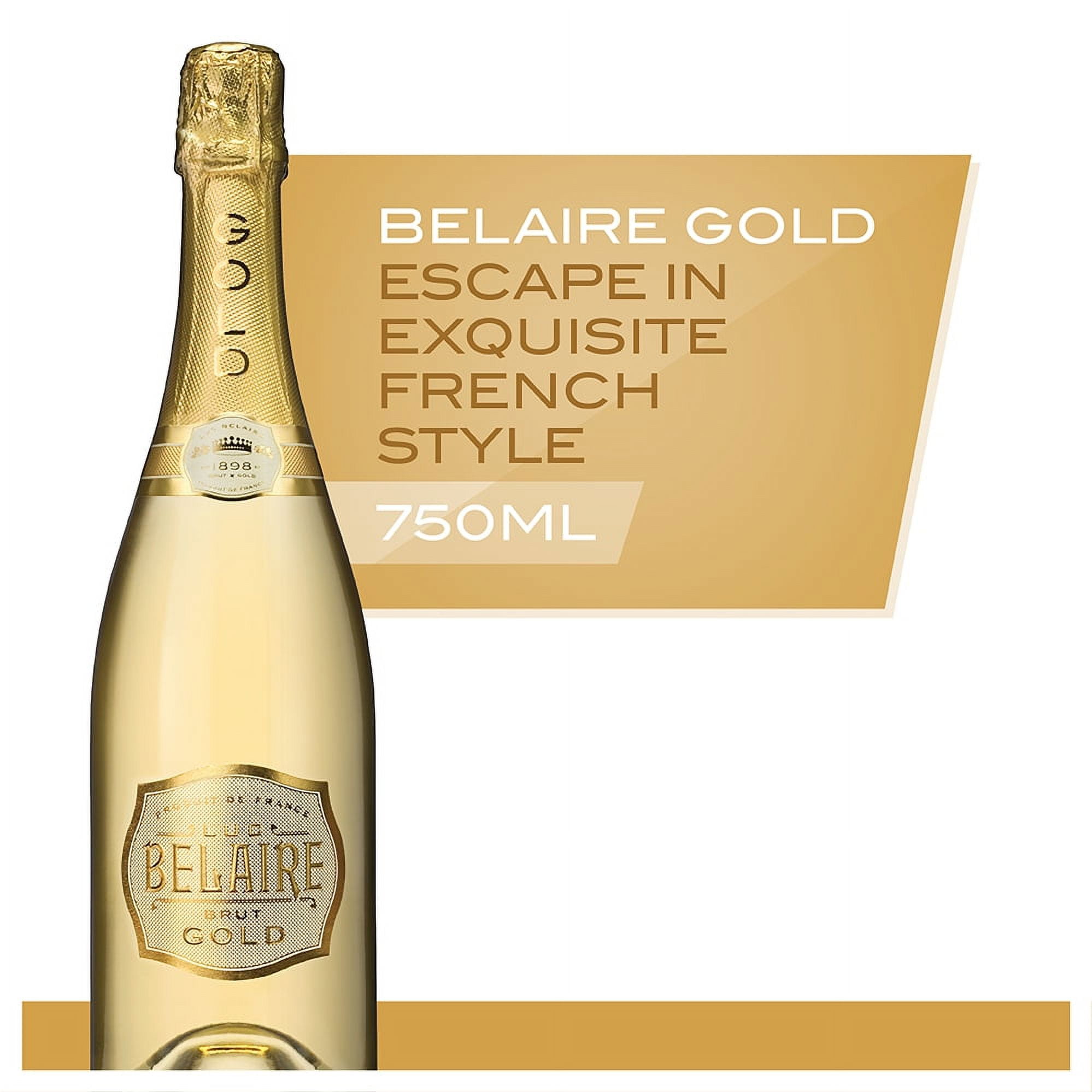 Luc Belaire Brut Gold Rick Ross Limited Edition Sparkling Wine, 750 ml Bottle, 13% ABV, France
