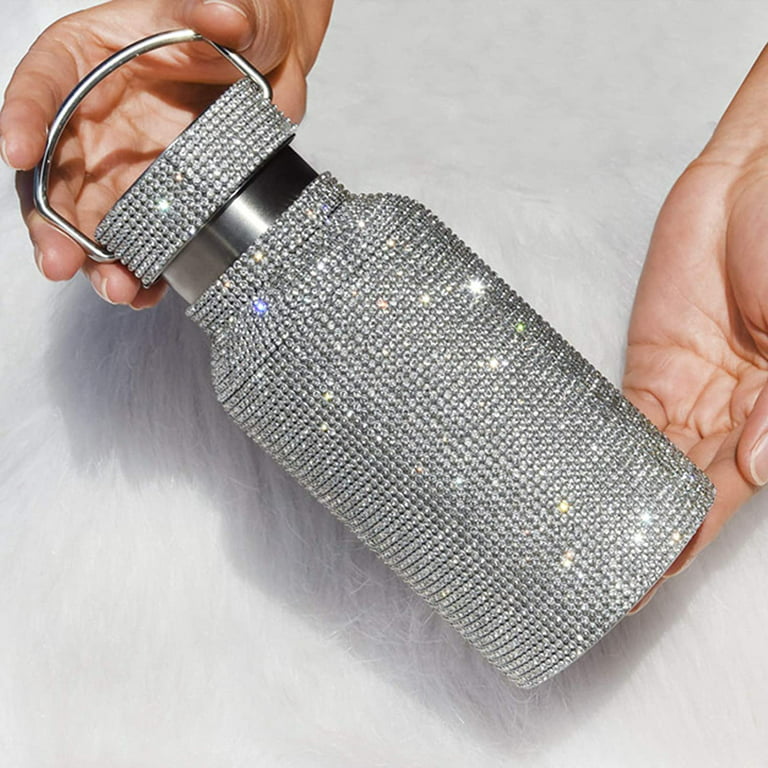 Ludlz Rhinestone Thermos Cup, Stainless Steel Thermal Bottle, High-end  Insulated Thermos Coffee Cups, Diamond Bling Vacuum Flask Mug with Hanger  Best
