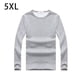 thumbnail image 5 of Minnieouse Ropa interior térmica masculina de manga larga de invierno que mantiene el calor, camiseta de moda, camisa informal adelgazante, accesorio de Ropa interior Gris claro 5XL Minnieouse AP013380-22, 5 of 6